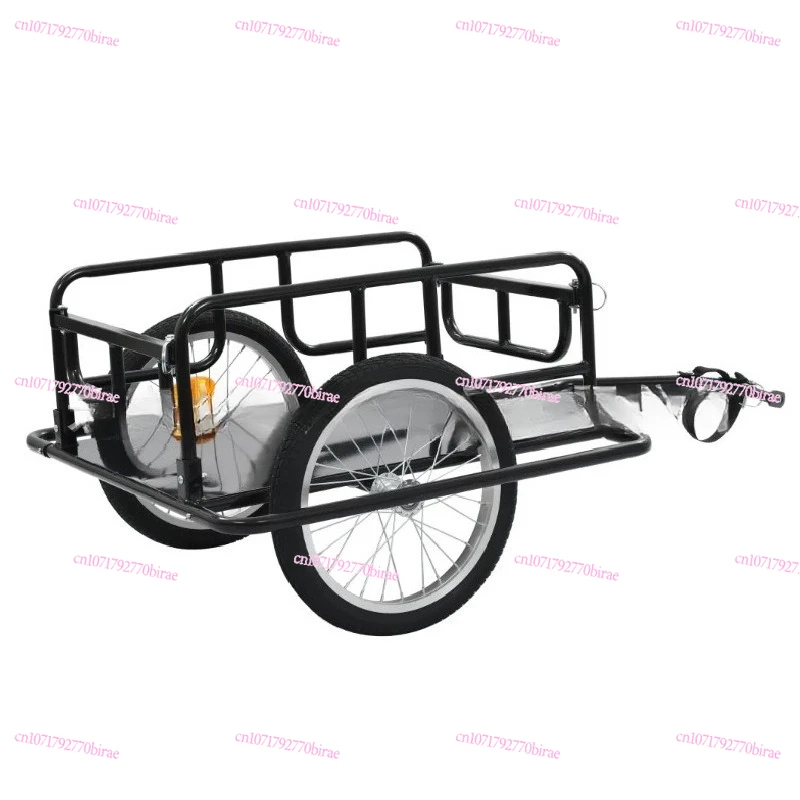 Foldable Cargo Bicycle Trailer Outdoor Riding Rear Hanging Freight Bucket Bicycle Traction Tool Car