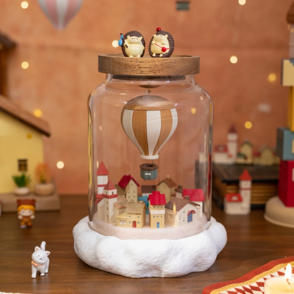 Micro Landscape Glass Bottles Creativity Small House Grove Cloud Ornament Home Decor Christmas Birthday Gift for Girl