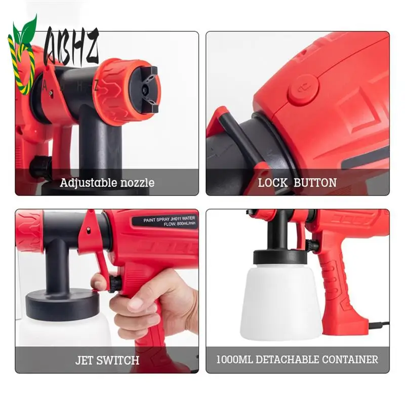 abhz-800ml-red-electric-spray-gun-tool-electric-spray-gun-paint-sprayer-for-car-household-red-electric-spray-gun