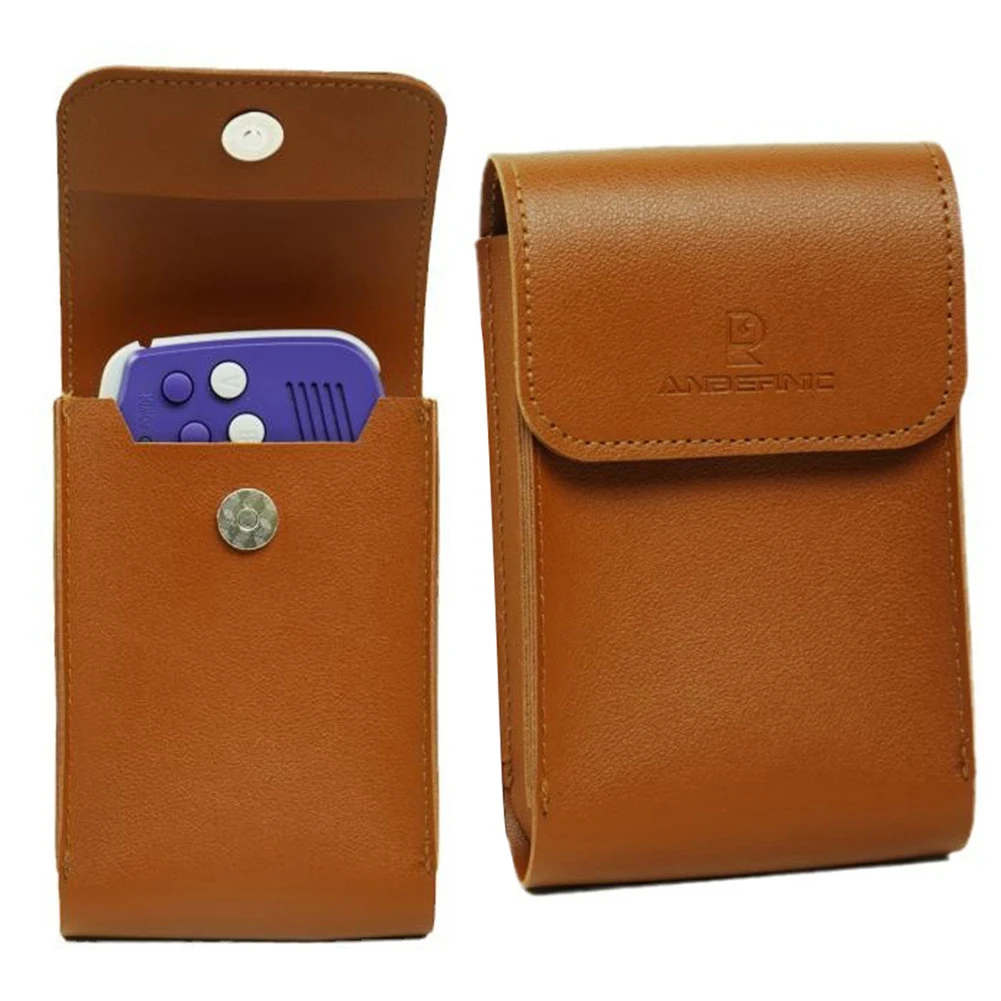 

Carrying Case PU Leather Shockproof Portable Storage Bag Waterproof Protective Bag Case for Anbernic RG34XX Retro Game Console