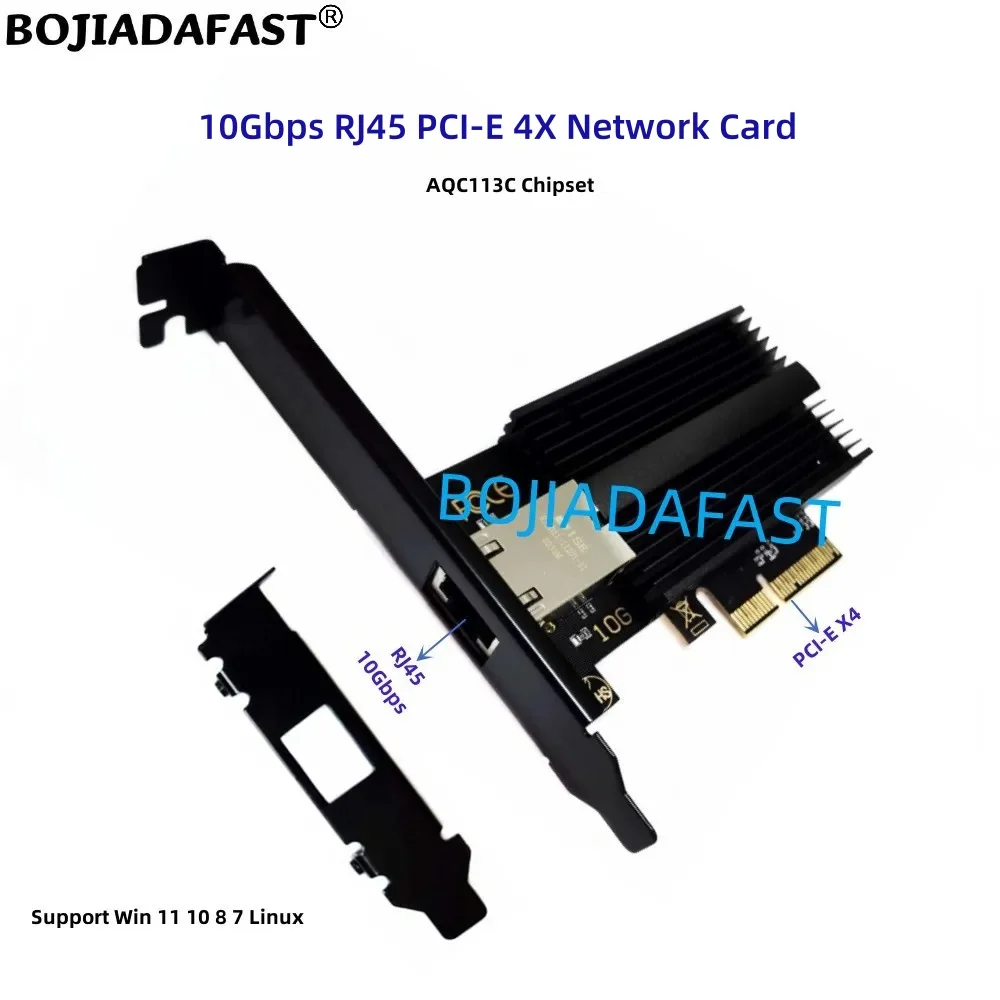 

10Gbps RJ45 Port PCI-E 4X Ethernet Server Network Card For Gaming PC Computer