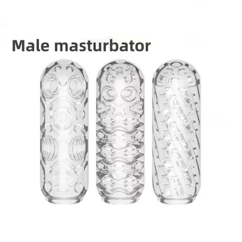 Male Masturbator Cup Soft Pussyy sexx Toys Transparent Vagina Adult Endurance Exercising Adult Supplies Vacuum Pocket Cup for Men