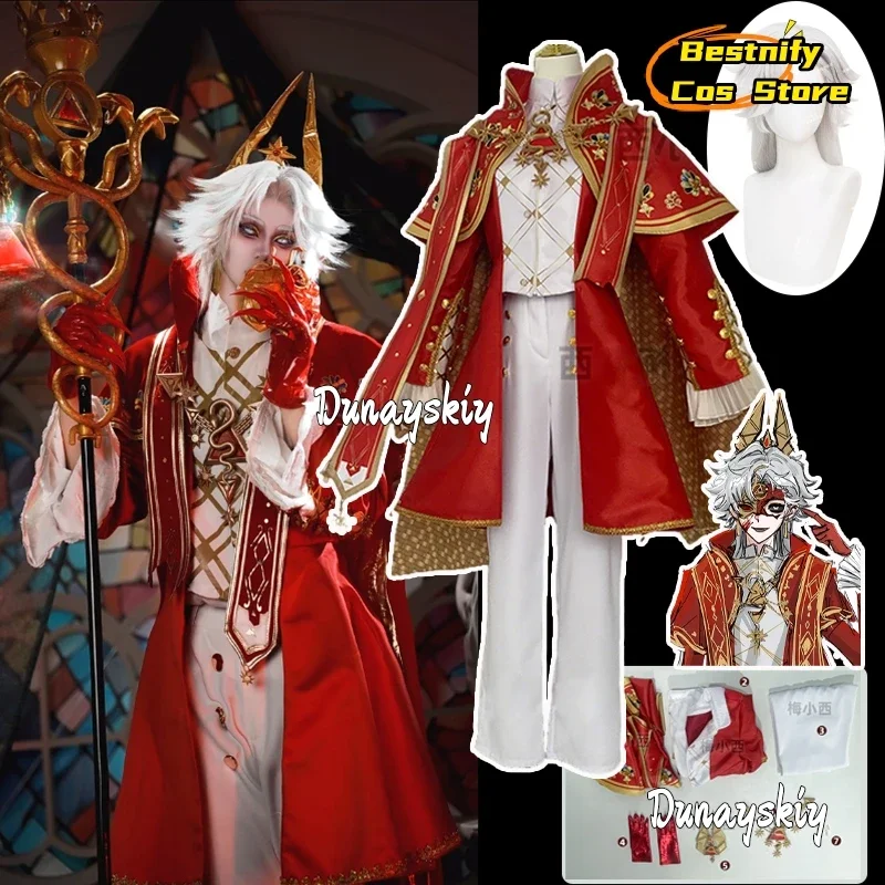 تأثيري الفيلسوف حجر تأثيري لعبة الهوية الخامس ساعة ليلة Ithaqua لعب الأدوار زي الأحمر خمر الرجال البدلة موحدة للجنسين O