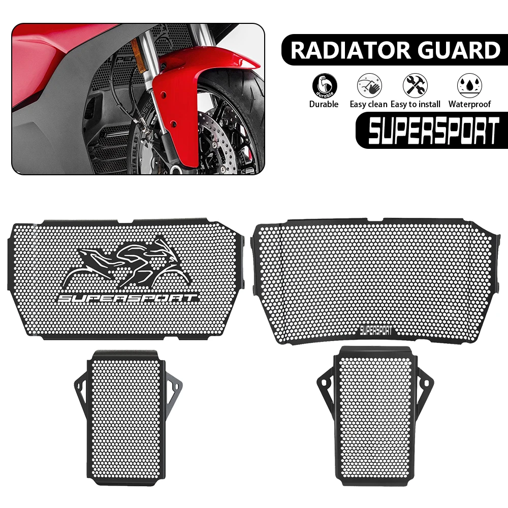 

For Ducati SuperSport 939 2017-2021 950 950S 2021 2022 2023 2024 Motorcycle Radiator Guard Protection Oil Cooler Protector Cover