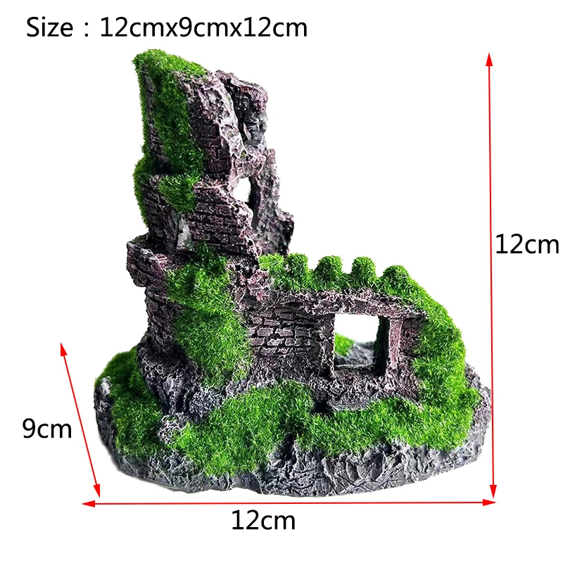 Resin Mountain Aquarium Decoration Landscape Aquatic Fish Tank Ornament Decor High Quality Crystal Shrimp Dodge House Shelter