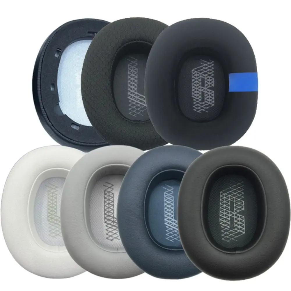 1Pair Protein Leather Ear Pads Foam Sponge Replacement Headset Earmuff Earpads for JBL LIVE500BT for Headphone Accessories