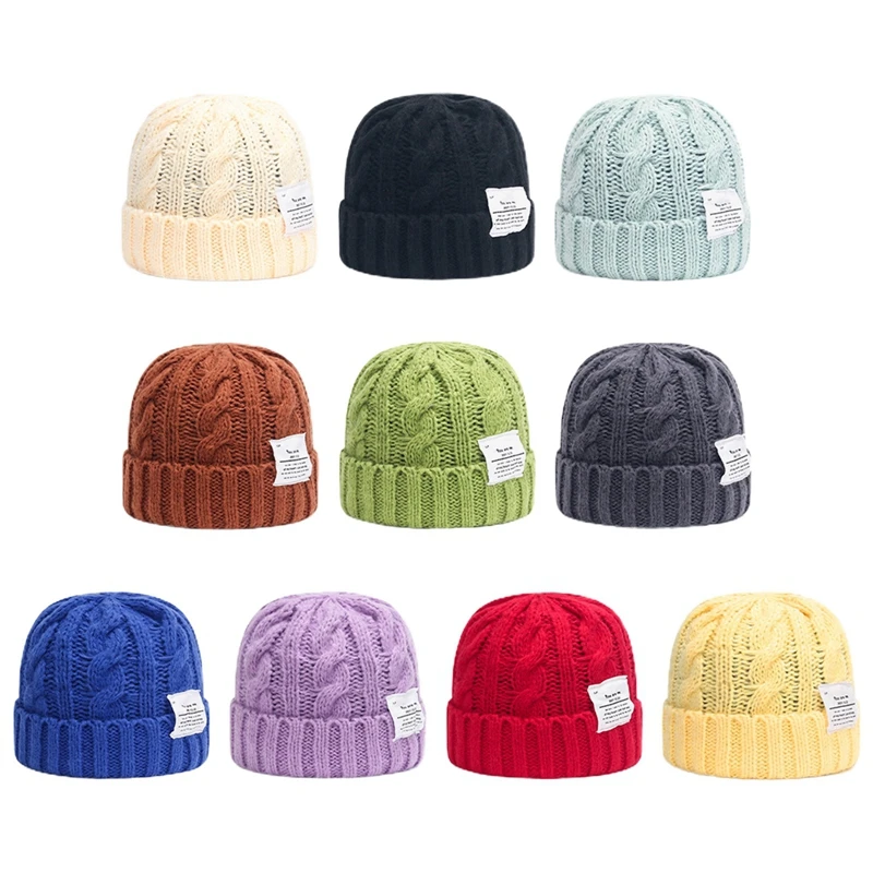 Soft Women Knit Hat Winter Warm Beanies Hip Hop Wool Skullies Caps Female Slouchy Hats Baggy Cap Autumn Warm Headwear Cap New