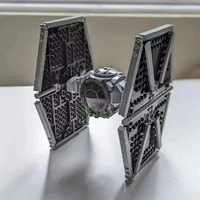 Hot In Stock Fit 75300 Imperial Tie-Fighter Stars Fighter Space Wars Figures Model Building Blocks Bricks Kids Boys Toys Gift