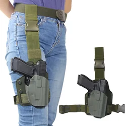 Tactical Drop Leg GLS Pro-Fit Holster for G17 19 WALTHER PPQ M2 9/40 HK45 BERETA92F 1911s CZ 75 Hunting Case