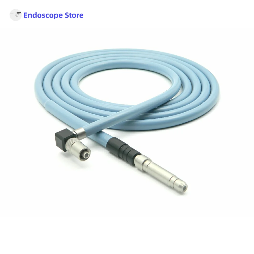 Medical Right Angle Adapter Laparoscopic Endoscope Light Source Optical Fibers Cables Fit Wolf Storz Stryker Olympus Interface