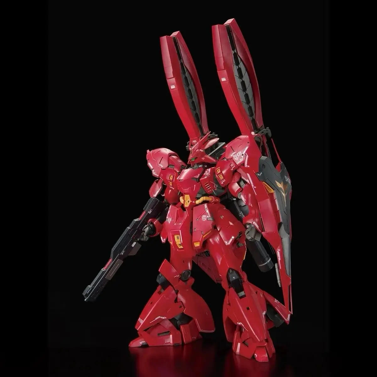 نجمة نموذج RG 1/144 Msn-04FF Sazabi Side-F Ver الجمعية أطقم منمذجة مزدوجة القرن قمع البلاستيك روبوت عمل نموذج لجسم اللعب #4