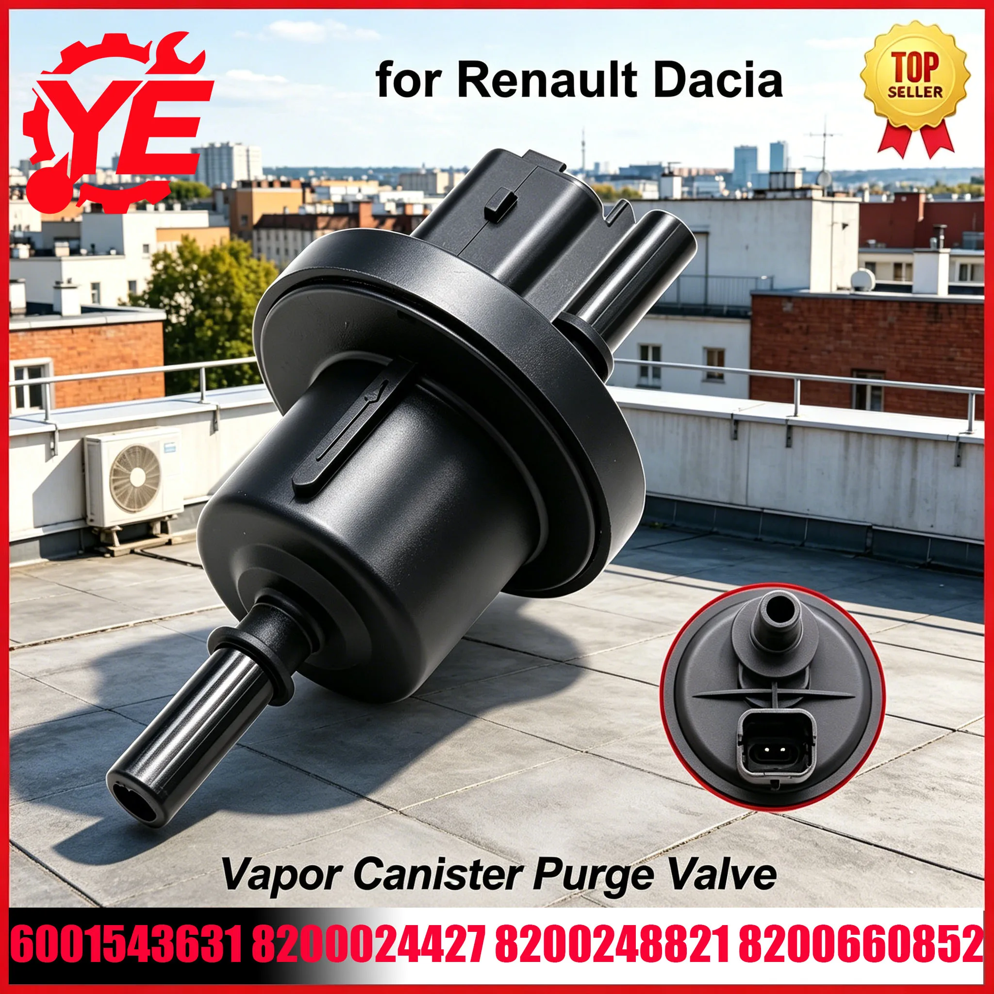 Válvula Solenoide de Purga del Canister de Vapor 8200248821 para Renault Megane Twingo 2 Clio 3 4 Captur Modus Dacia Logan II, Pieza Automotriz
