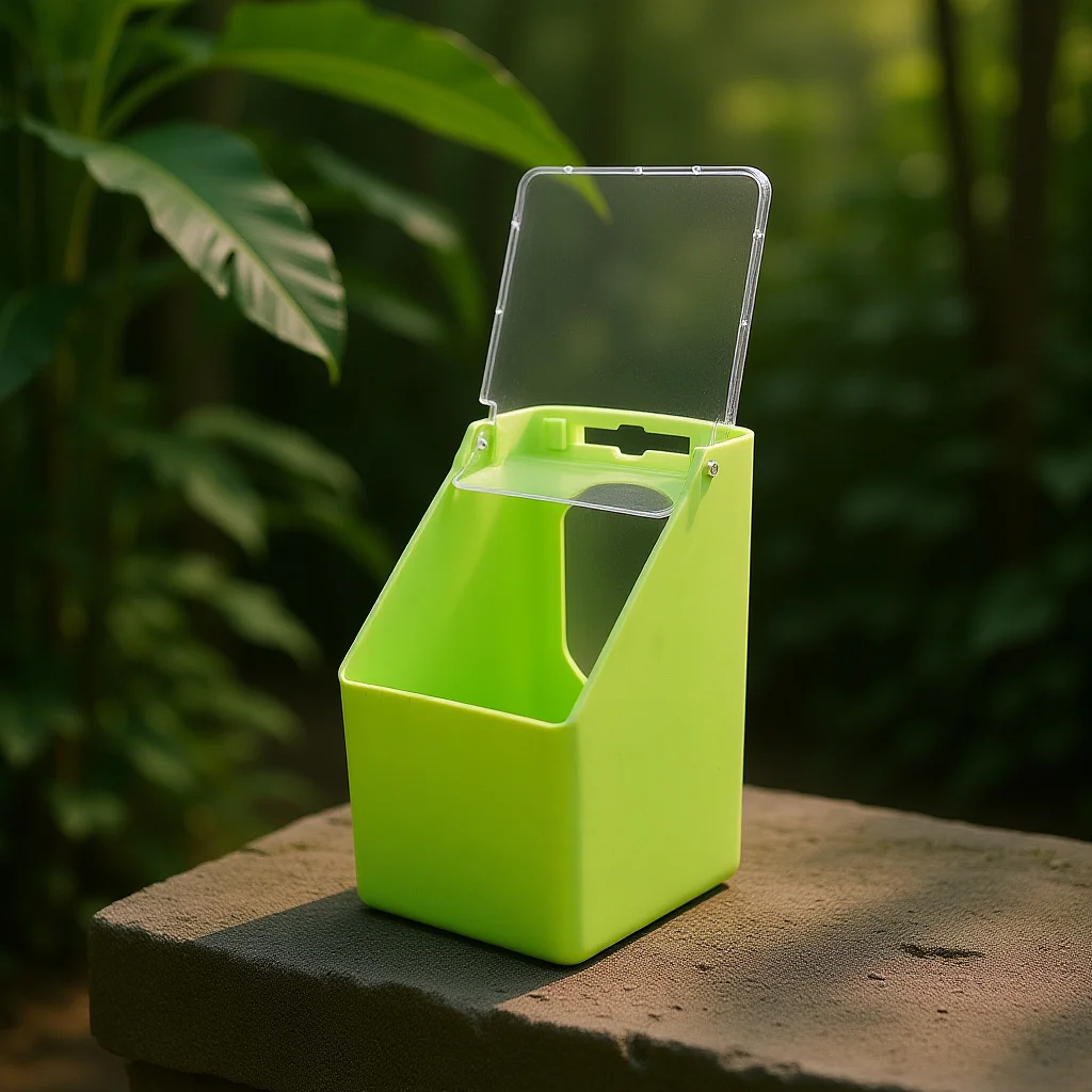 

Pigeon Cage Hanging Feeder Heavy Duty Plastic Food Container for Pet Birds Easy Install Anti-Drop Bird Feeding Bowl Supply