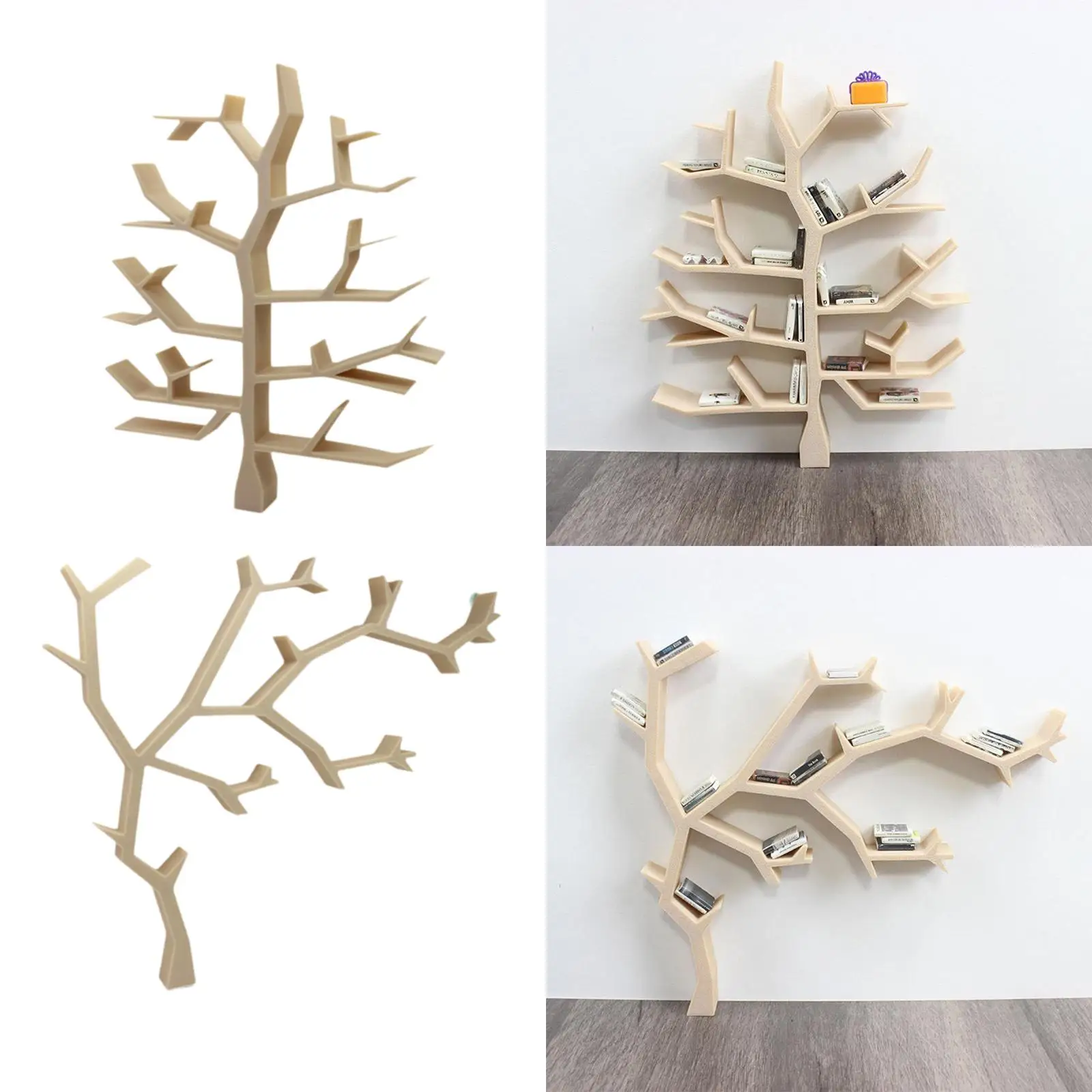 인형집 미니어처 책장 1/12 스케일, 미니, 시뮬레이션 인형 장식 인형집 가구 나무 모양 인형집 책장