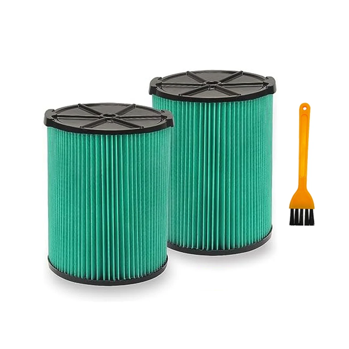 2Pcs Replacement Filter for VF6000 Vacuum Cleaner Parts Vacuum High-Efficiency Air Filter with 1Pc Brush