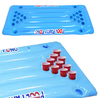 Inflatable Pool Game Table Float Fun Pool Party Game Table Inflatable Pool Pong Table Pool Games for Adults and Family