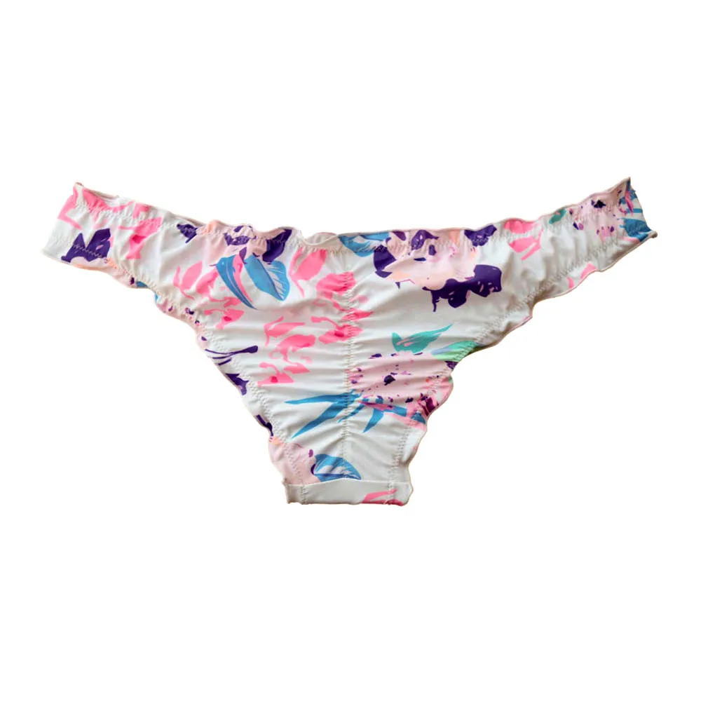 Women Bikini Bottom Sexy Cheeky Printing Swimwear Biquini Bikiny Swim Suit Brazilian Thong Bathing Suit Bottoms