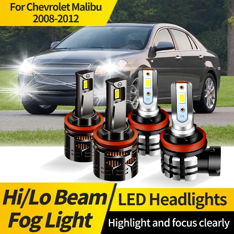 

2PCS For Chevrolet Malibu 2008-2012 H11 LED Headlight Bulb H11 Super Bright CSP Auto Driving Headlamp Hi/Lo Fog Bulb Turbo Lamp