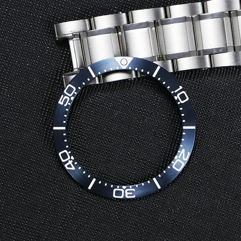 38*30.6mm Stainless Steel GMT Bezel Ring Bezel Insert Fits Mod SKX007 SKX009 Watch Case NH35 NH36 Flat Half Tilted Baffle NH34