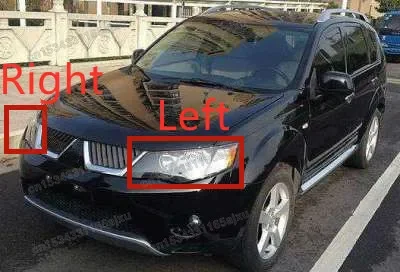 

Для Mitsubishi Outlander 2007, 2008, 2009, крышка для фары, лампа, лампа, абажур, крышка для фары, стекло для объектива