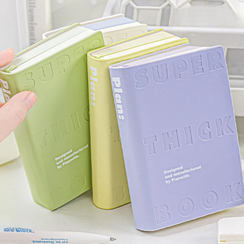 Super Thicken Candy Color Diary Journal Notebook Business Office Portable Meeting Record Notepad 80 Sheets School Stationery