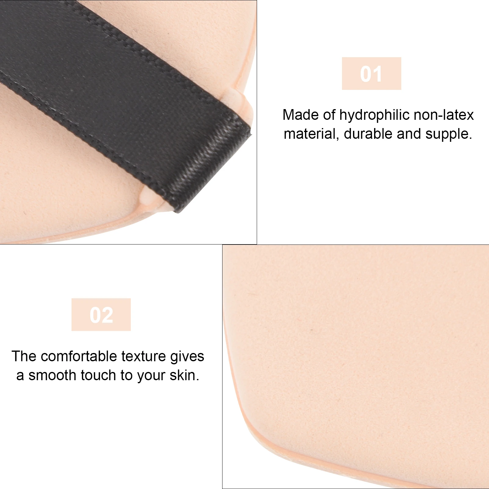

7Pcs Double-Sided Makeup for Wet Dry Foundation Application Powder Sponges Loose Powder Face