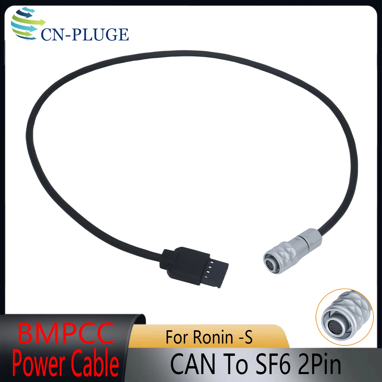 DJI Ronin-S To BMPCC 4K/6K Pro Camera Power Cable CAN 4Pin To SF6 2Pin Pulg For Blackmagic Pocket Cinema Camera