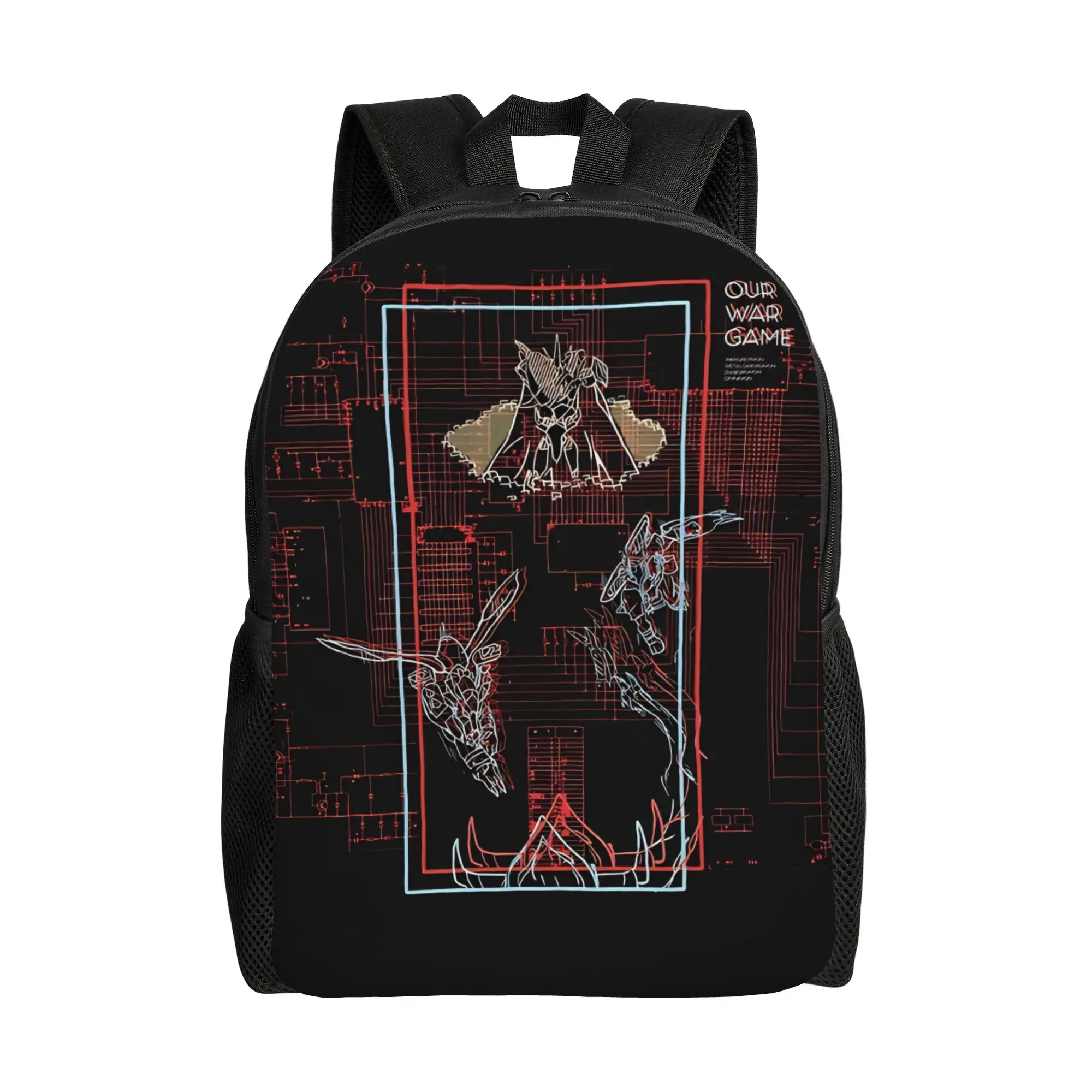 

Back to school season Bandai Retro Washable Our War Game Knapsack Digimon College Student Daypack Backpack