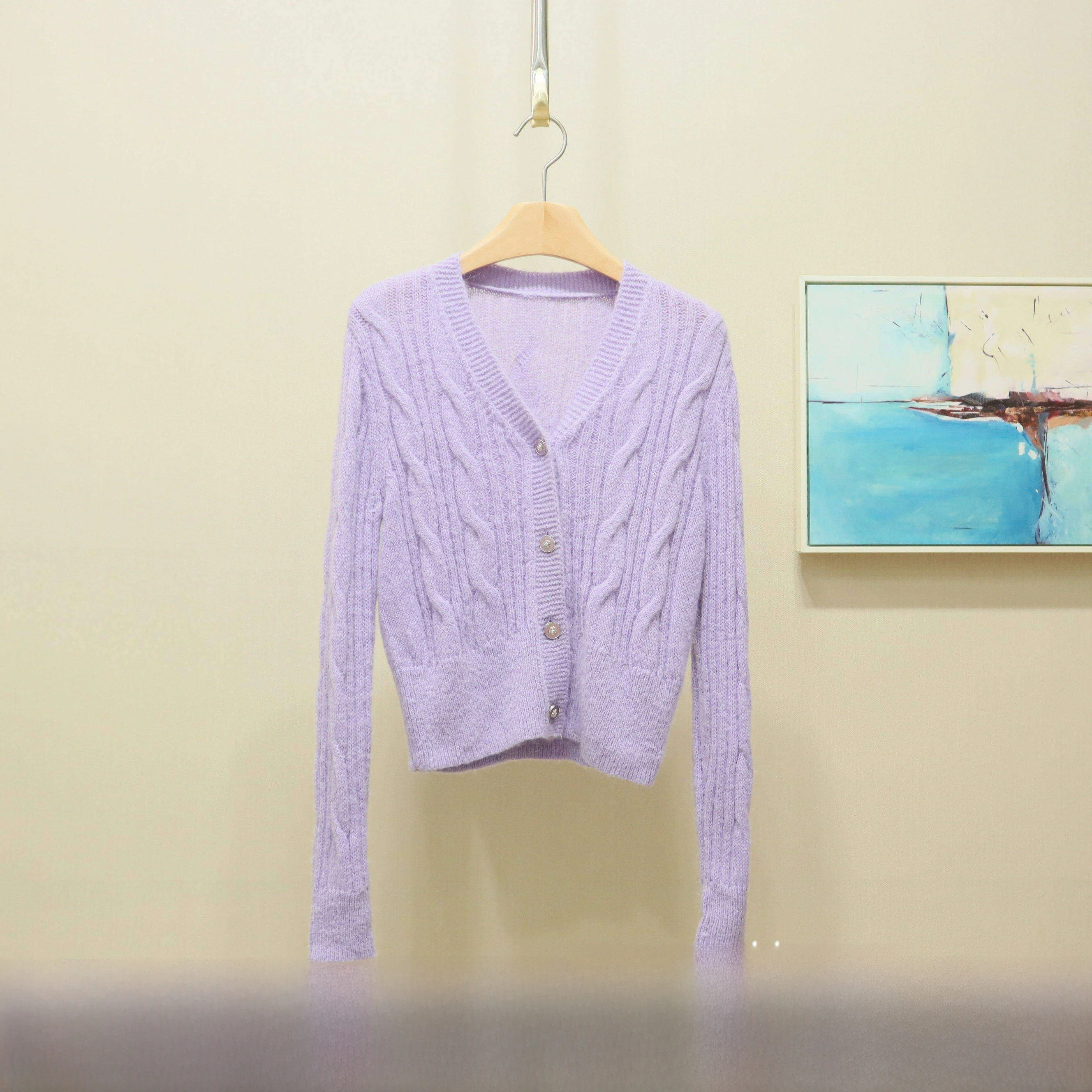 

Slimming Open Cardigan YSING Spring 2026 Ele Sle YKS240203 Ladies' Knitted Wear Commute Faion Gentlewoman's Clothes