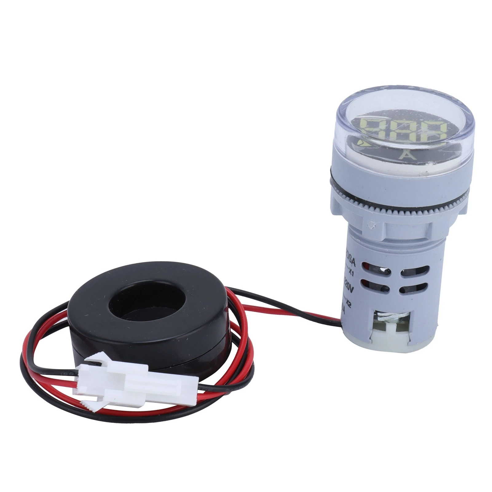 

Digital Current Meter Universal Ammeter Signal Indicator Lamp Light AC 220V AD16‑22DSA