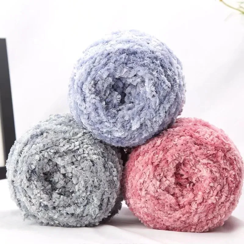 200G Soft Smooth Chenille Baby Cotton Chunky Yarn Threads For Knitting DIY Sweater Crochet Threads For Knitting Hands Wool Yarn