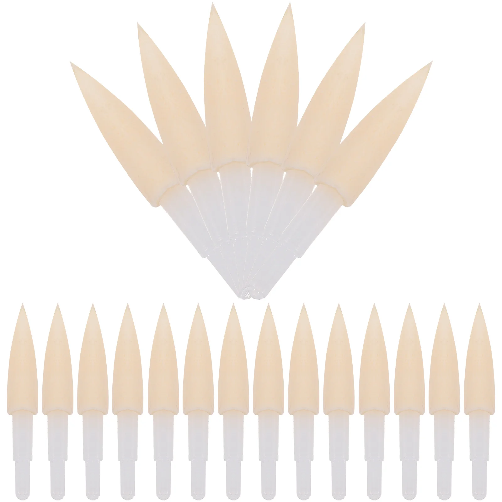 20 Pcs Sponge Pen Tip Writing Accessories Ink Pens Replacement Brush Head Soft Bristle Heads Supplies Tips