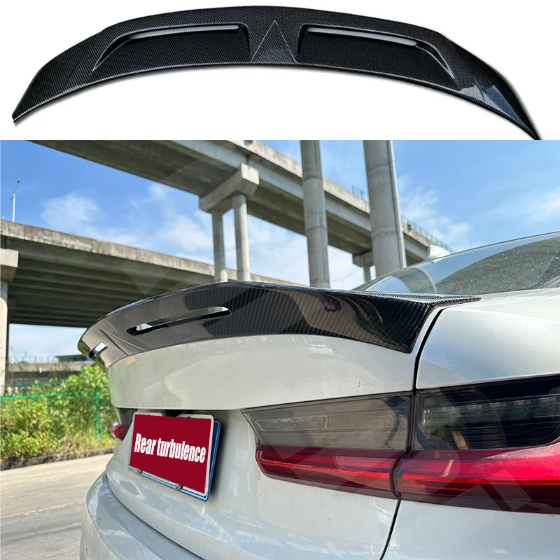 

Suitable For The 2020-2024 New BMW 3 Series G20 Rear Spoiler Fiberglass Material Glossy Black Luggage Compartment Lid Spoiler