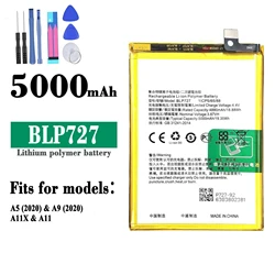 For OPPO A5 2020/A9 2020/A11 BLP727 original battery, cell phone battery replacement, send tools