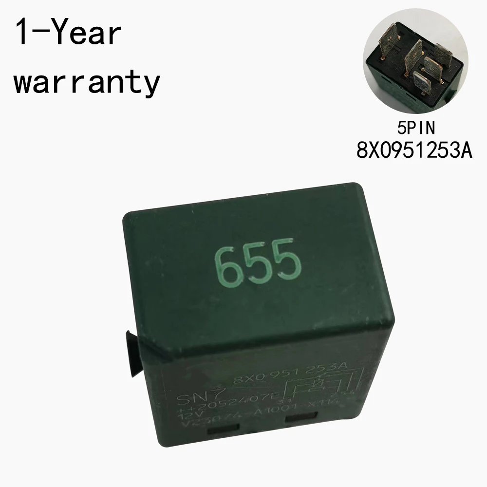 

655 Relay For Audi Q3 Q2L A1 Q2 Skoda Octavia Karoq Kamiq VW Lavuda Passat Teramont Tharu Bora Sagitar 8X0951253A