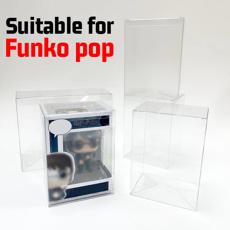 Geeignet für Funko Pop Schutzbox, transparente Verpackungsbox, Figurenspielzeug, transparente Verpackungsbox für Haustierartikel, 4 Zoll – Detail 1