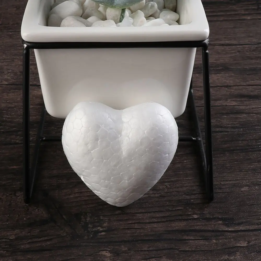كرات بيضاء يدوية لنموذج الزفاف ، البوليسترين ، الستايروفوم ، ديكورات الحفلات ، قالب إسفنجي على شكل قلب ، 6 ، 8 ، 10 ، 15