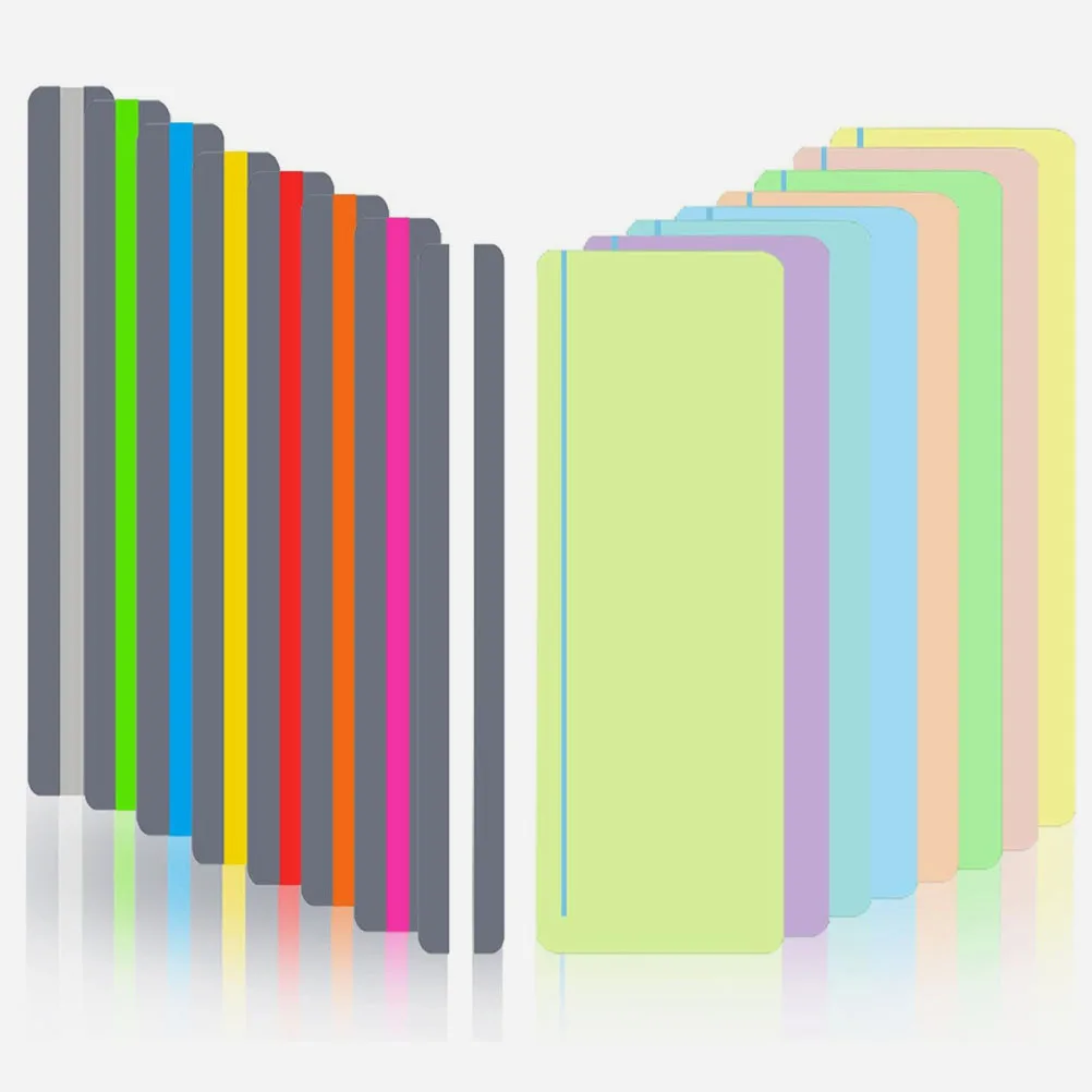 

16pcs Bookmark Colored Overlay Strip Plastic Portable Nonfading Easy Clean Student Teacher Bookmark