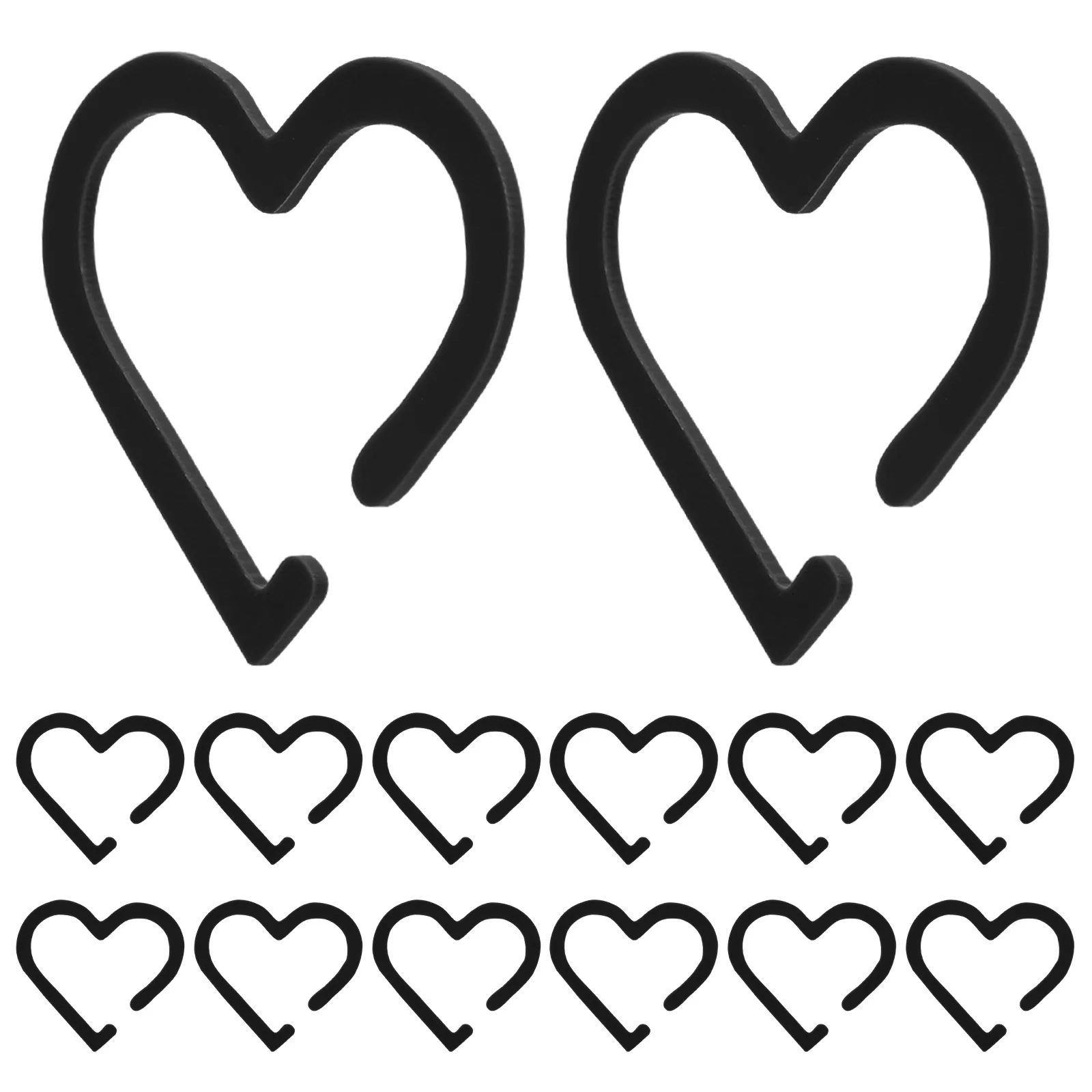 

20Pcs Acrylic Heart Shaped Wine Glass Markers Reusable Drink Tags Hollow Design Wedding Birthday Bachelorette Party