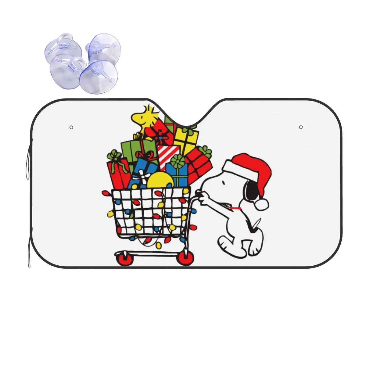 

Арахис Рождество Снупи Купить подарки Забавный солнцезащитный козырек на ветровое стекло 70x130 см Фольга Солнцезащитный козырек Стайлинг автомобиля