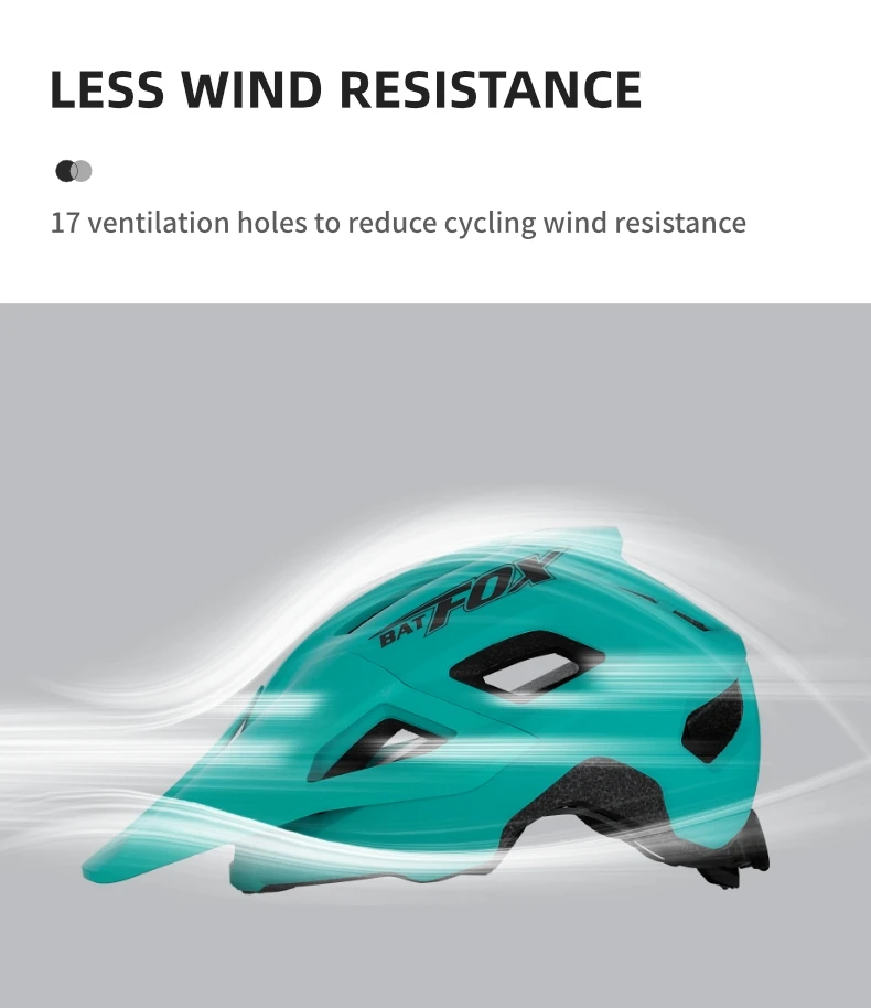 BATFOX MTB-Helm, Fahrradhelm, Integral geformter Helm, Capacete Fox, Casco Bicicleta, MTB-Mountainbike-Zubehör – Detail 6