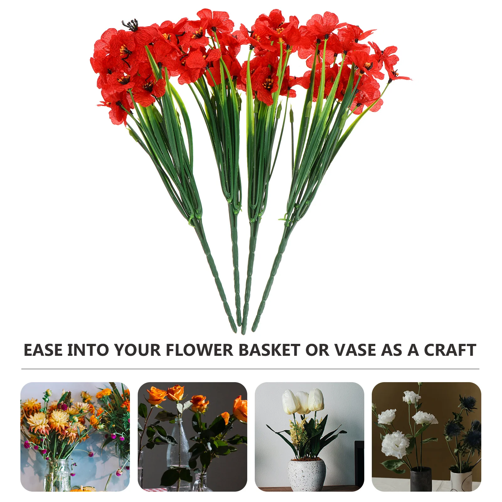 

1Set Fake Floral Simulated Violet Beautiful Vibrant Atmosphere Elegant Table Center Decor Simulated Flower Fake Flower