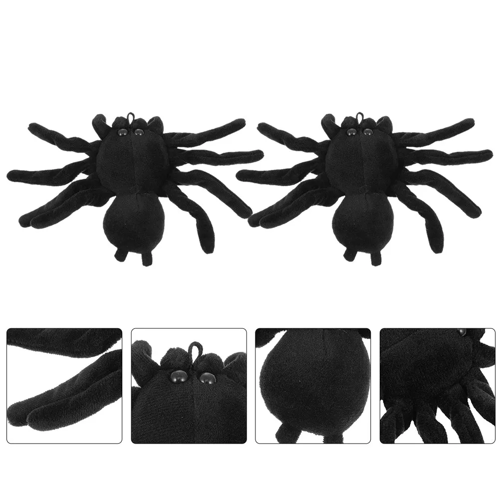 

2Pcs Spider Brooch Shaped Pin Cute Lapel Pin Clothing Brooch for Halloween Cosplay Festival Party Creative Women Accessory