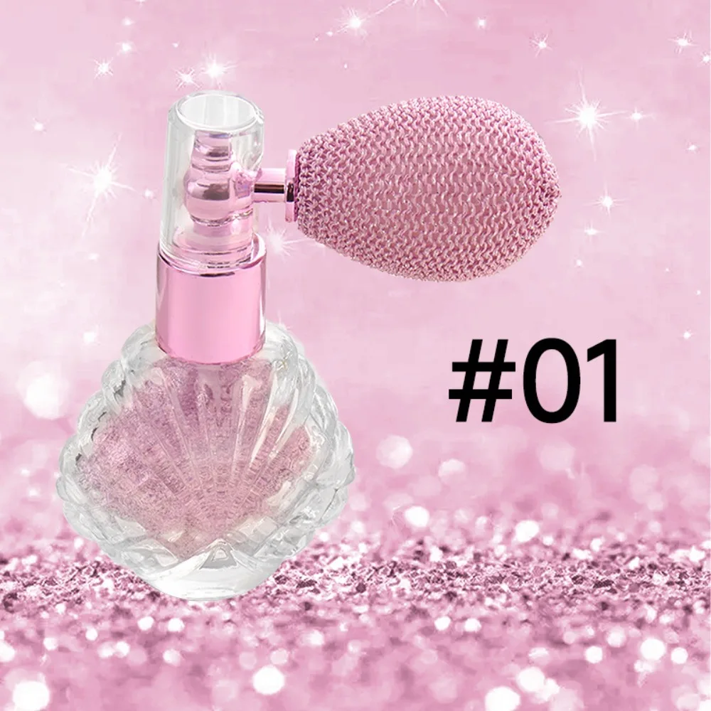 5-kleuren Shimmer Powder Spray voor lichaamsgezicht Haar Make-up Glitter Markeerstift Verhelderende Sparkle Party Cosmetica Make-up glitter