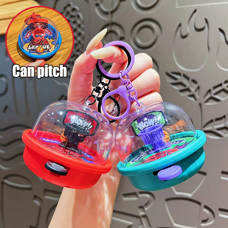 Mini-jeux de tir au basket porte-clés, jouets anti-stress, breloque de sac, cadeau pour hommes, femmes et enfants