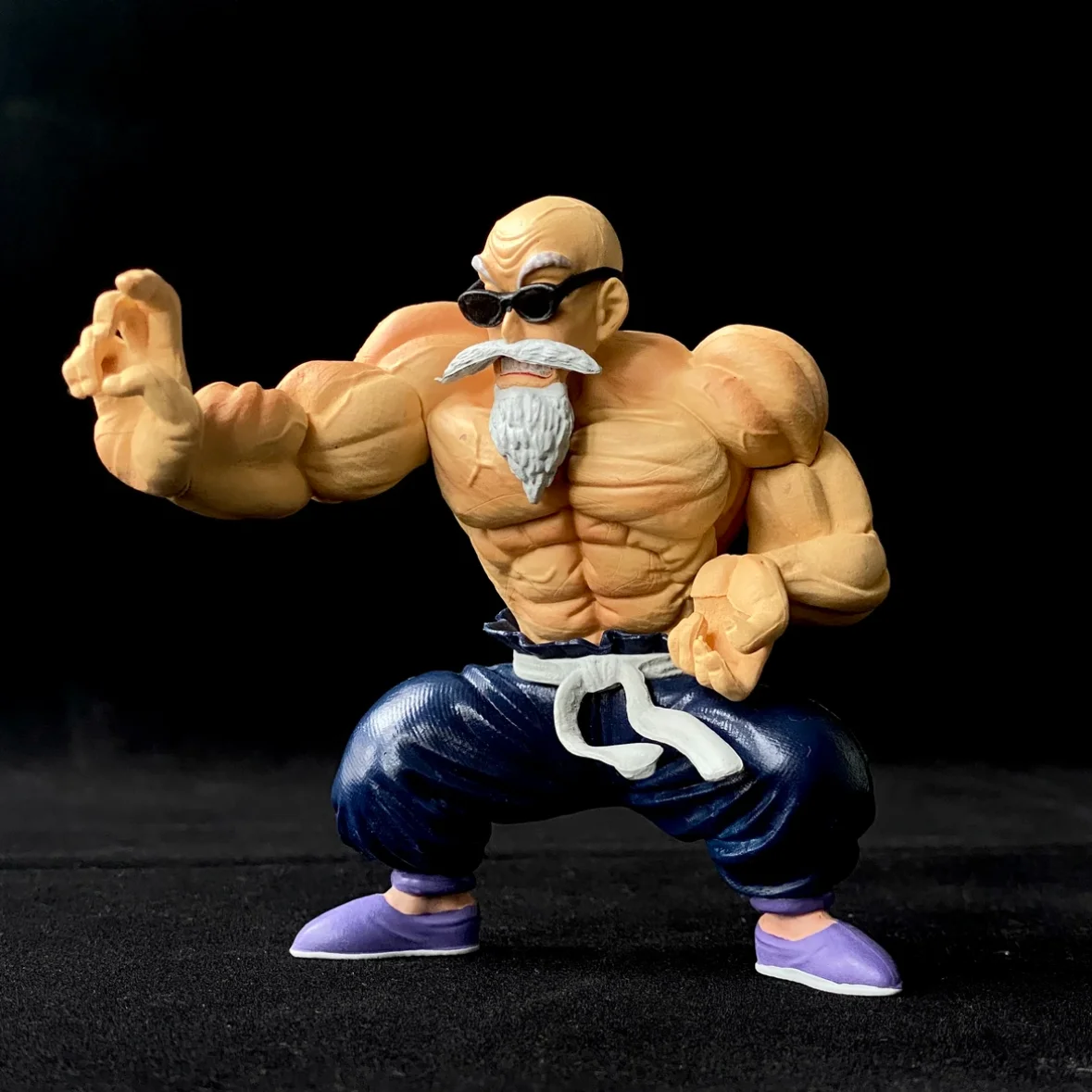 10cm Master Roshi Max Muscle Power bentuk Anime Action Figure Kame Sennin PVC Model koleksi dekorasi hadiah mainan anak-anak