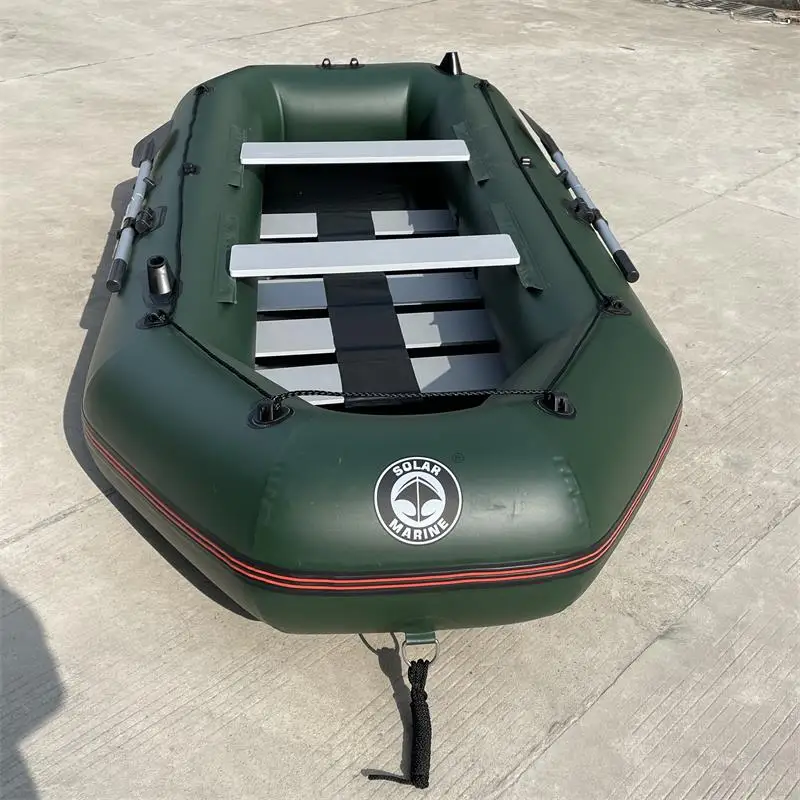 9.8ft 4 Person Inflatable Fishing Boat Set Rowing Kayak Canoe 787lb Weight Capacity Dinghy Raft for Water Sports