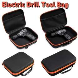 Tool Bag Portable Electric Drill Tool Bag Electrician Hardware Organizer Shockproof Large Capacity Handbag Tool Carrying Case