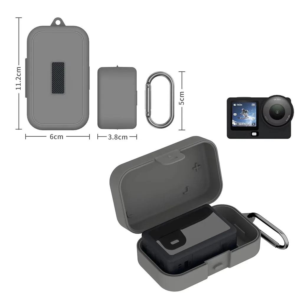 

Action 6 Storage Case for DJI Osmo Action 6 Dust-proof and Shock-resistant Box Camera Accessories Gray