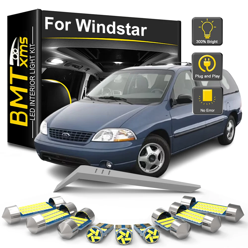 BMTxms LED Interior Light Bulb Kit For Ford Windstar 1995-1997 1998 1999 2000 2001 2002 2003 Car Reading Dome Trunk Indoor Lamp